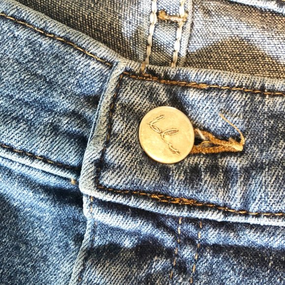 Vintage High Waisted Straight Cropped Denim Jeans - Picture 5 of 8